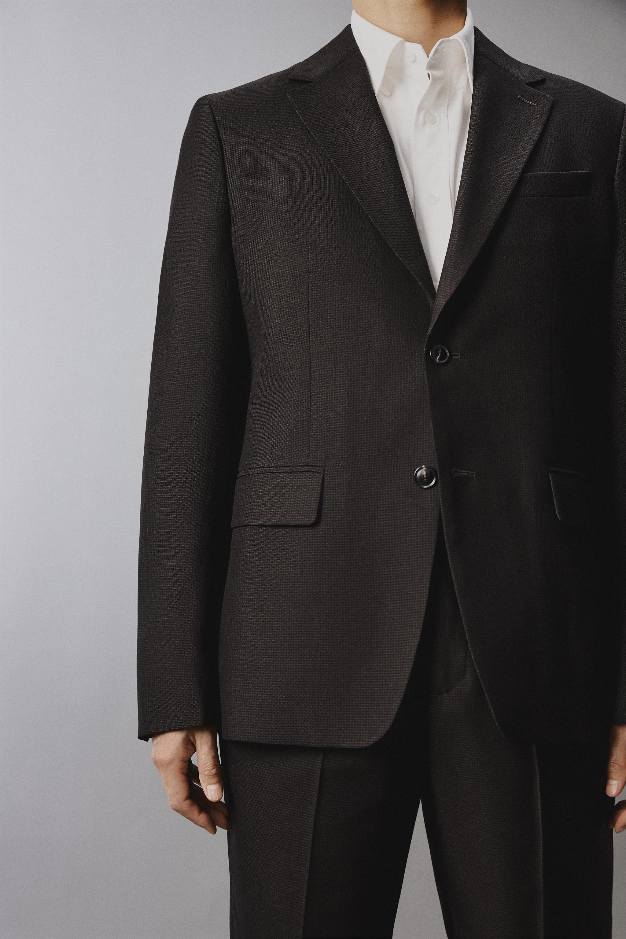 VESTE DE COSTUME PIED-DE-POULE